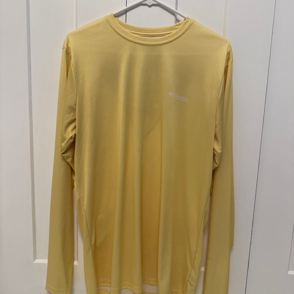 Columbia Yellow Long Sleeve Tee for Everyday Comfort